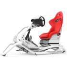 Rseat N1 Red Seat / White Frame Racing Simulator Cockpit